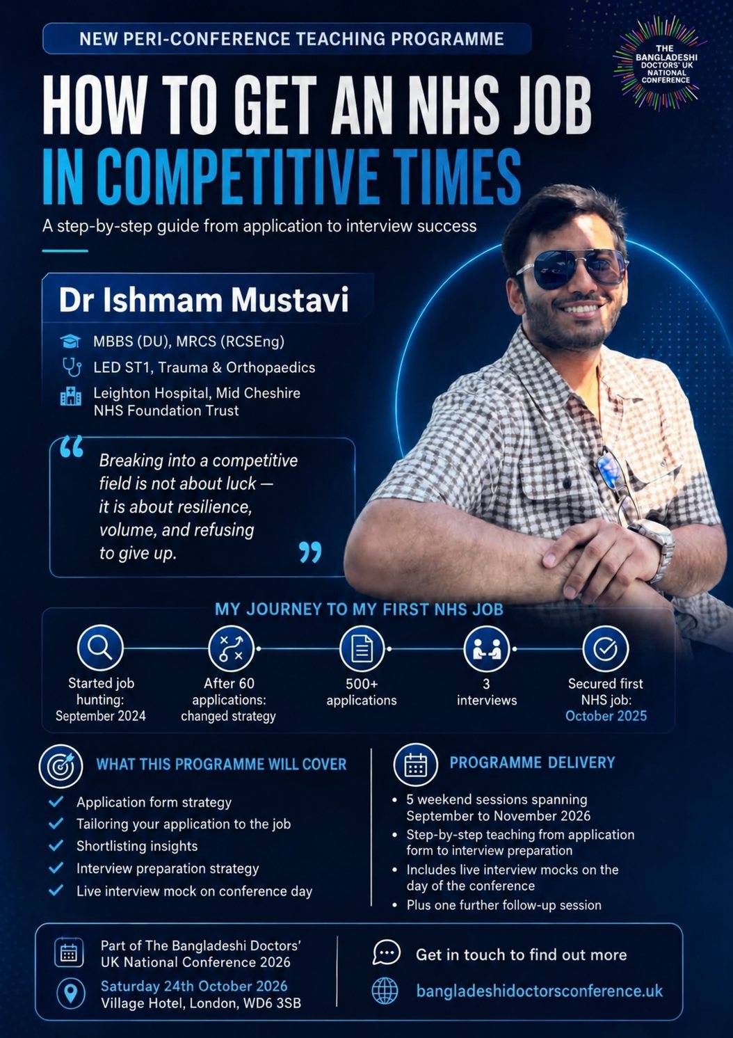 How to Get an NHS Job in Competitive Times poster