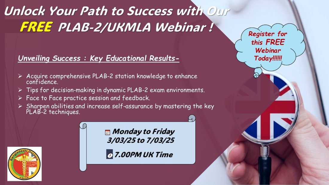 PLAB 2 and UKMLA preparation series poster